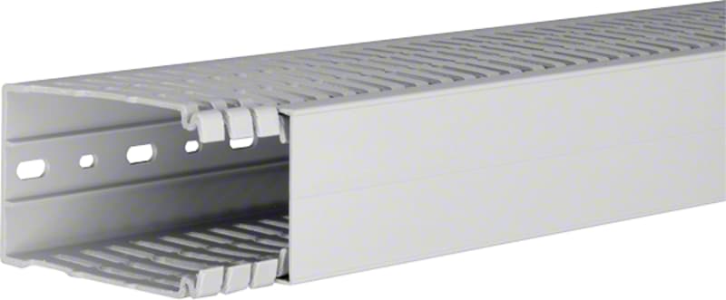 Slotted Trunking HALOGEN-FREE 80X60 Light grey L=2M (HA780060)