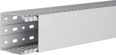 Slotted Trunking HALOGEN-FREE 80X80 Light grey L=2M