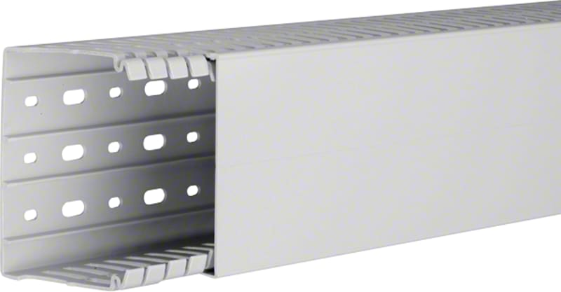 Slotted Trunking HALOGEN-FREE 80X100 L.GREY L=2M (HA780100)