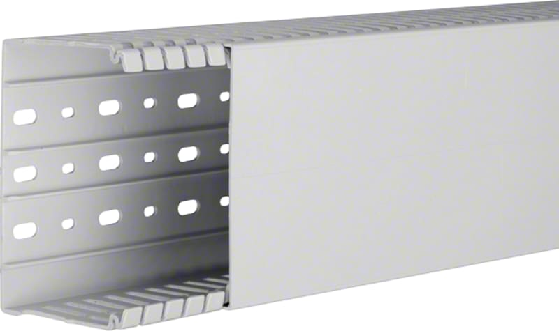 Hager Systemer slottet panel trunking HA7 80X120, light grey HA780120