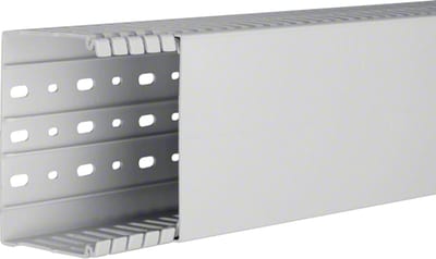 Hager Systemer slottet panel trunking HA7 80X120, light grey HA780120