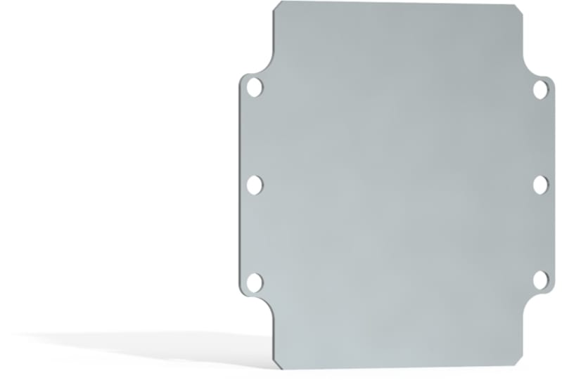 nVent HOFFMAN HMP0615E Galvanised Steel Mounting Plate 64×150 mm