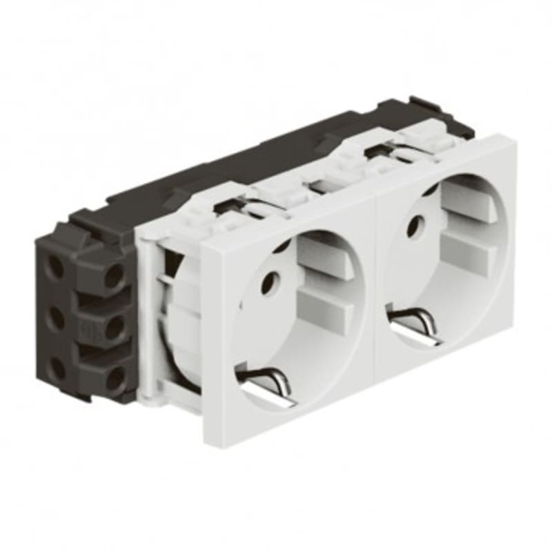 Double socket m/jord, bv, PH (1286129)