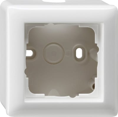 Function GI106103 Single-Hallway Surface Mounting Box, Glossy White