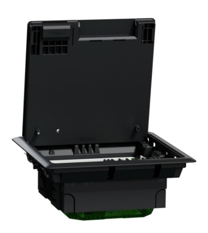 Floor Box M - 4 module - Plastic - (INS52120)