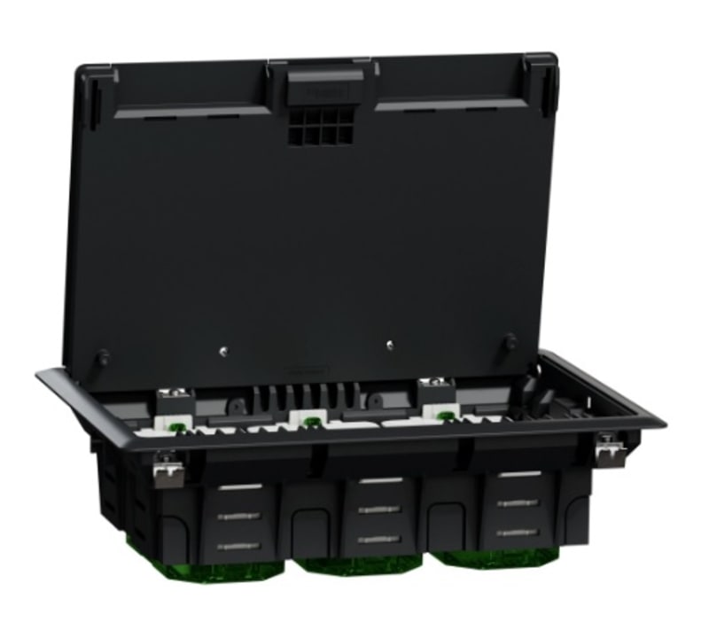 Floor Box L - 6 module - Plastic - (INS52122)