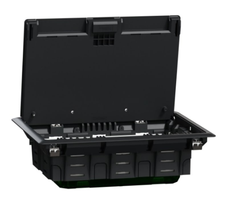 Floor Box L - 8 module - Plastic - (INS52124)