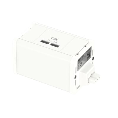 Module outlet unit USB A+A white