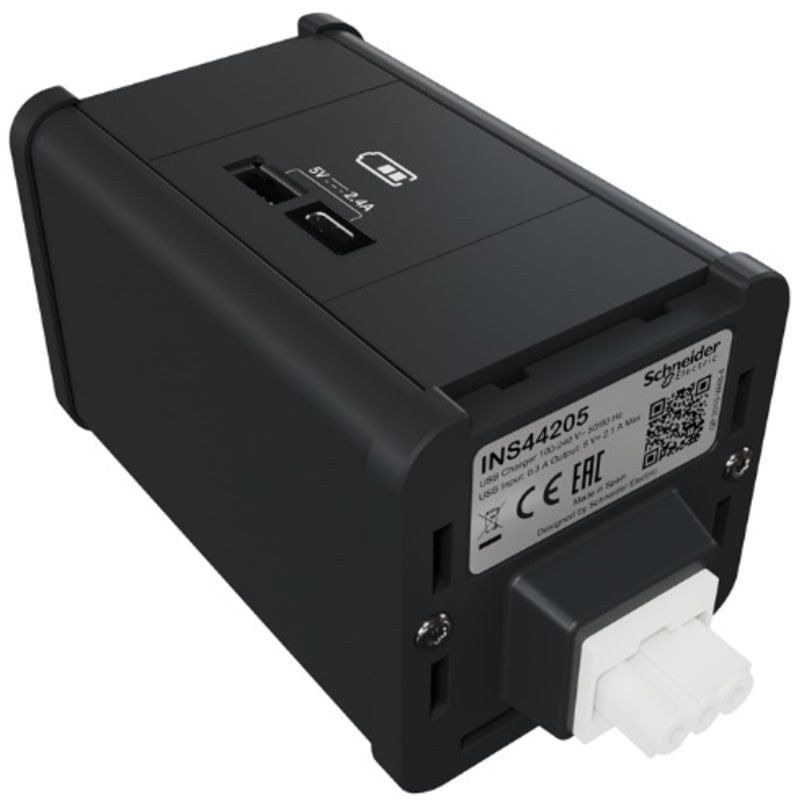Module outlet unit USB A+C white (INS44205)