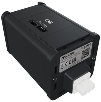 Module outlet unit USB A+C white
