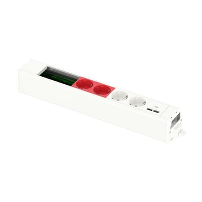 Module 2HV 2RED kraft+USB-A+C m