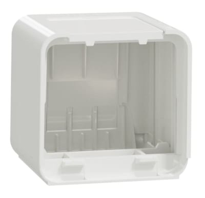 Schneider Electric INS44282 End Piece for Surface-Mount Desk Unit, White