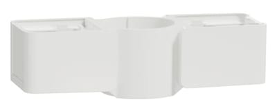 Module Double End Piece Branch Rod and Pole White