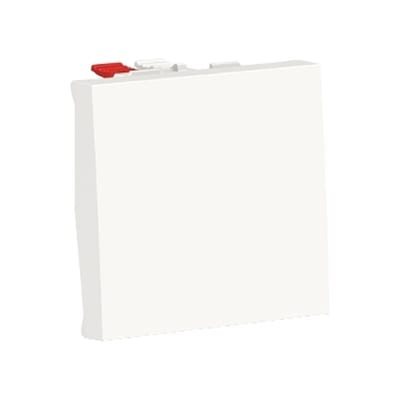 Schneider Electric Switch, New Unica, 1-Pole 2-Way, 10AX, 2 modules, white NU320318
