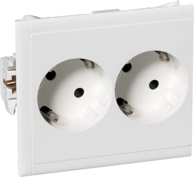 Schneider Electric CYB-PS Slave Outlet 2-Way Aluminium
