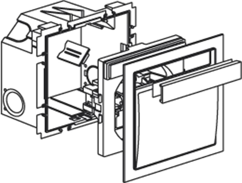 Markiseswitch/1-POLE CYB-BP WHITE. (5980087)