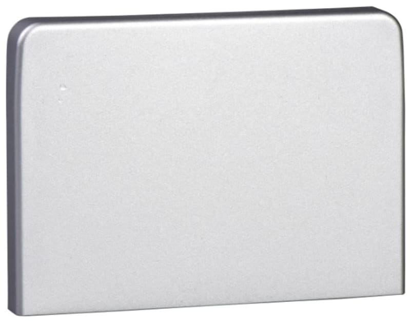 Schneider Electric OptiLine 45 - stop end - PC/ABS - aluminium metallic ISM10354