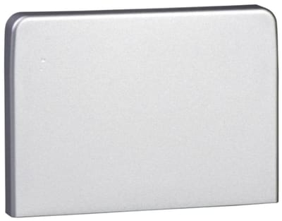 Schneider Electric OptiLine 45 - stop end - PC/ABS - aluminium metallic ISM10354