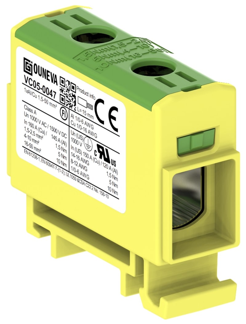 Terminal insulated 1X1,5-50mm² G/G (O-VC05-0047)