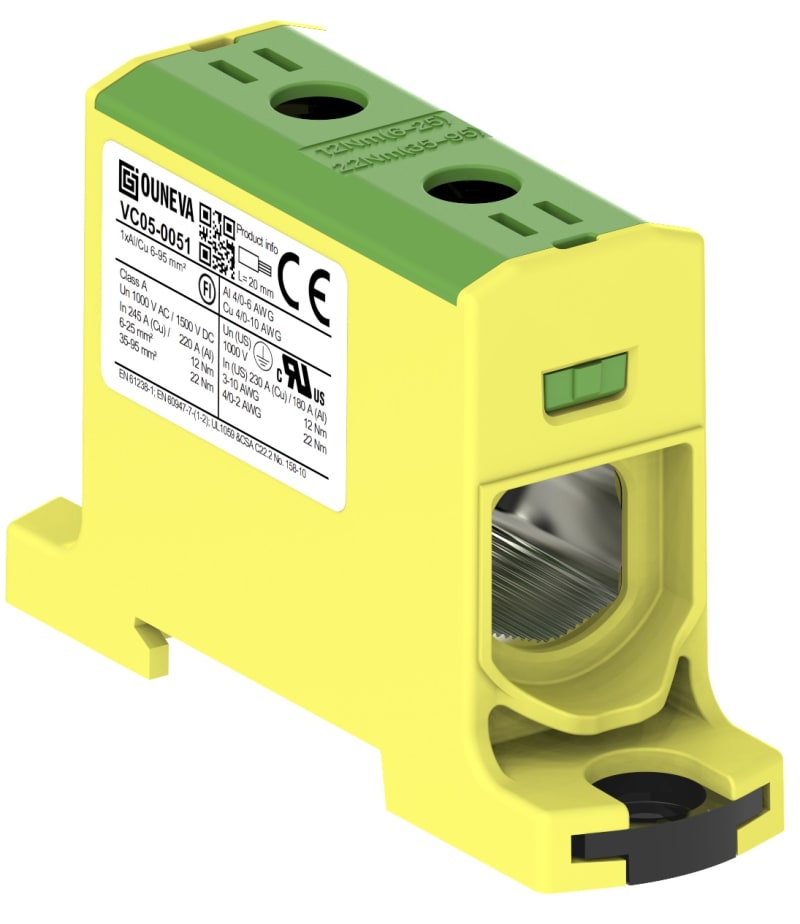 Terminal insulated 1X6-95MM² G/G (O-VC05-0051)