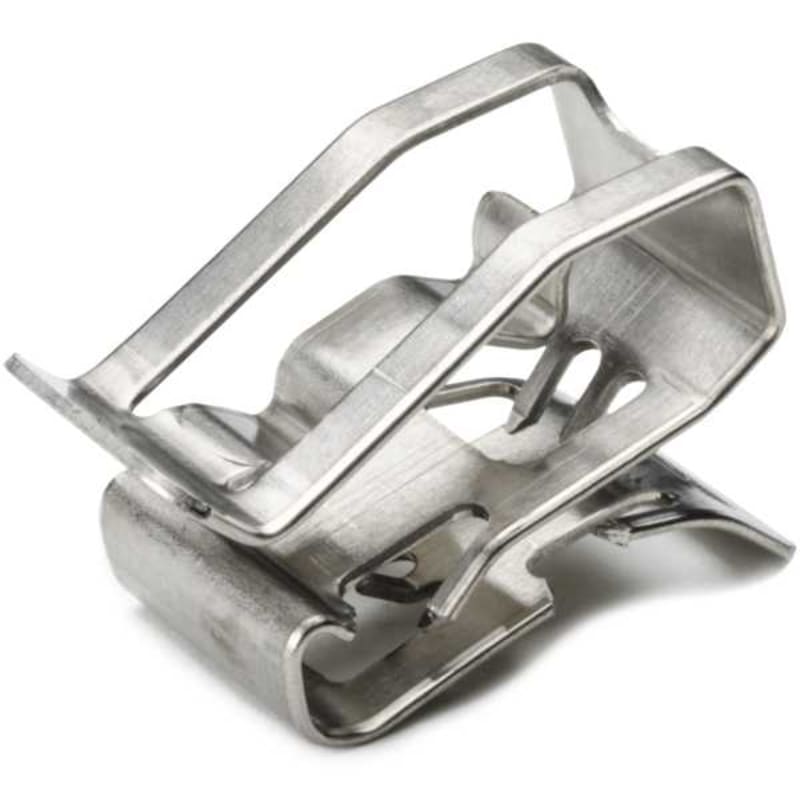 Hellermann MSC2 SS304 Metal Edge Clip, 5-7.6 mm Cable, 1-3 mm Panel (151-00982)