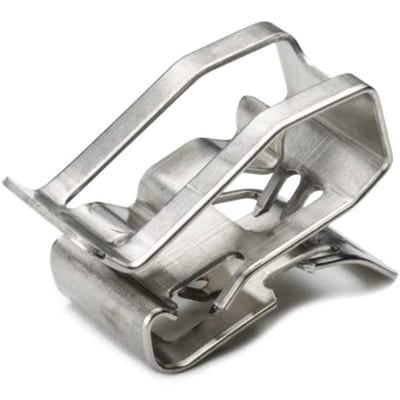 Hellermann MSC2 SS304 Metal Edge Clip, 5-7.6 mm Cable, 1-3 mm Panel