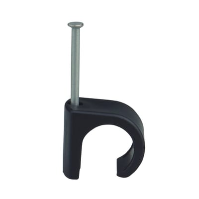 PLASTIC CLAMP nail 45mm C 14-20 Black