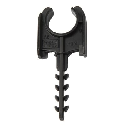Pipe clamp AKS 16 Black