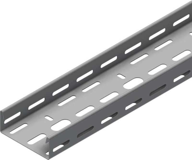 Øglænd System SPB-LB40 Cable Tray, 100 × 40 mm, 1 mm, 3 m, Pre-Galvanised
