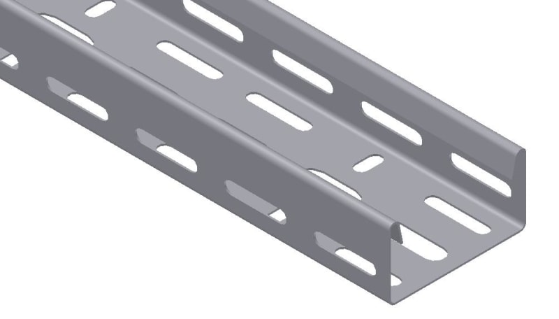 Øglænd System SPB-LB40 Cable Tray, 75 mm, 3 m, Hot-Dip Galvanised