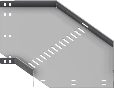 Øglænd System SPB-LB40 Flat Elbow 90°, 300 mm, R75, Pre-Galvanised
