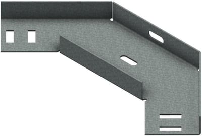 Øglænd System SPBE20 Flat Elbow 90°, 50 mm, R75, Hot-Dip Galvanised