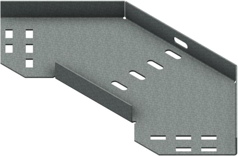 Øglænd System SPBE20 Flat Elbow 90°, 100 mm, R75, Hot-Dip Galvanised