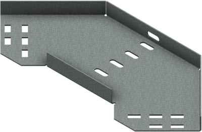 Øglænd System SPBE20 Flat Elbow 90°, 100 mm, R75, Hot-Dip Galvanised