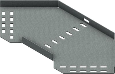 Øglænd System SPBE20 Flat Elbow 90°, 150 mm, R75, Hot-Dip Galvanised