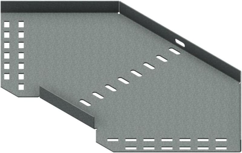 Øglænd System SPBE20 Flat Elbow 90°, 200 mm, R75, Hot-Dip Galvanised
