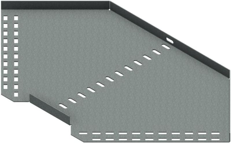 Øglænd System SPBE20 Flat Elbow 90°, 300 mm, R75, Hot-Dip Galvanised