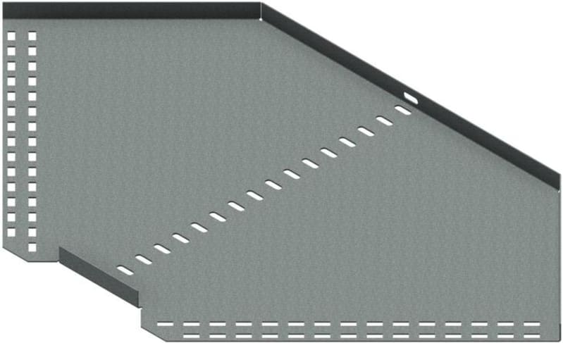 Øglænd System SPBE20 Flat Elbow 90°, 400 mm, R75, Hot-Dip Galvanised