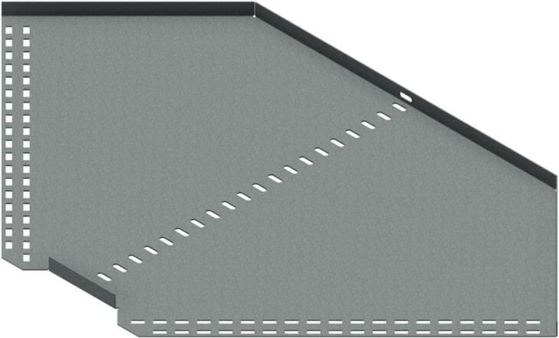Øglænd System SPBE20 Flat Elbow 90°, 500 mm, R75, Hot-Dip Galvanised