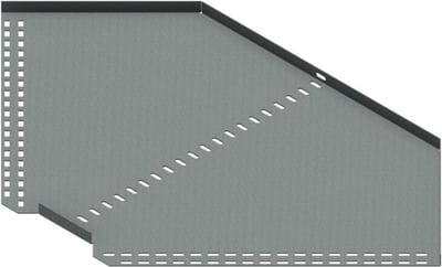 Øglænd System SPBE20 Flat Elbow 90°, 500 mm, R75, Hot-Dip Galvanised