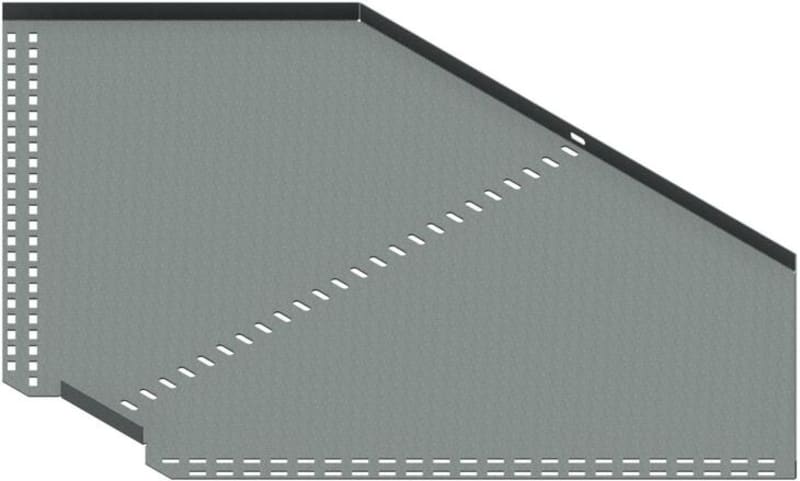 Øglænd System SPBE20 Flat Elbow 90°, 600 mm, R75, Hot-Dip Galvanised