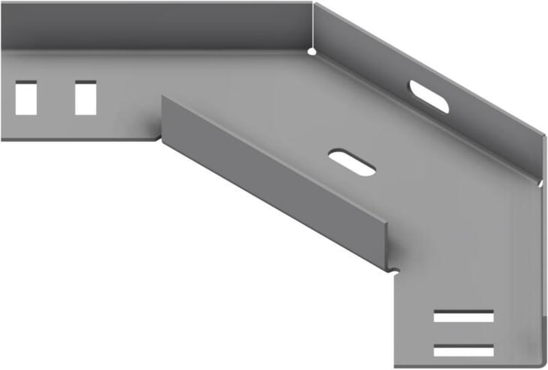 Øglænd System SPBE20 Flat Elbow 90°, 50 mm, R75, Stainless Steel