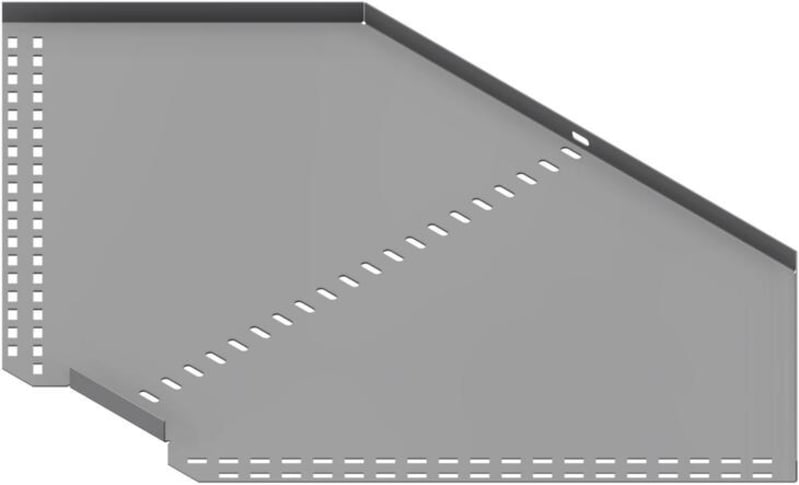 Øglænd System SPBE20 Flat Elbow 90°, 500 mm, R75, Stainless Steel