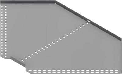 Øglænd System SPBE20 Flat Elbow 90°, 500 mm, R75, Stainless Steel