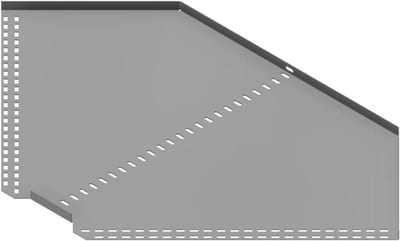 Øglænd System SPBE20 Flat Elbow 90°, 600 mm, R75, Stainless Steel