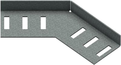 Øglænd System SPBE20 Flat Elbow 45°, 50 mm, R75, Hot-Dip Galvanised