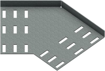 Øglænd System SPBE20 Flat Elbow 45°, 150 mm, R75, Hot-Dip Galvanised