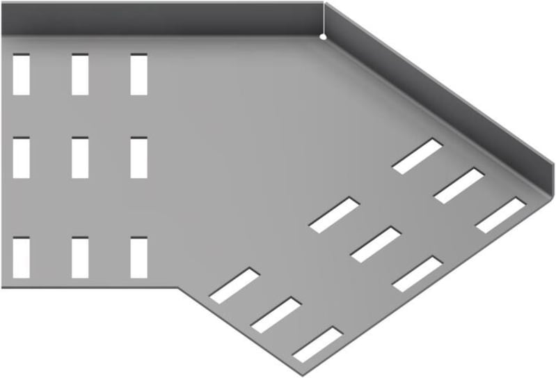 Øglænd System SPBE20 Flat Elbow 45°, 150 mm, R75, Stainless Steel