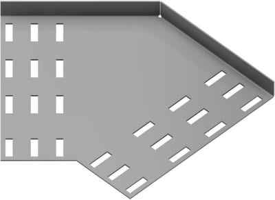 Øglænd System SPBE20 Flat Elbow 45°, 200 mm, R75, Stainless Steel