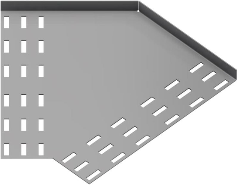 Øglænd System SPBE20 Flat Elbow 45°, 300 mm, R75, Stainless Steel